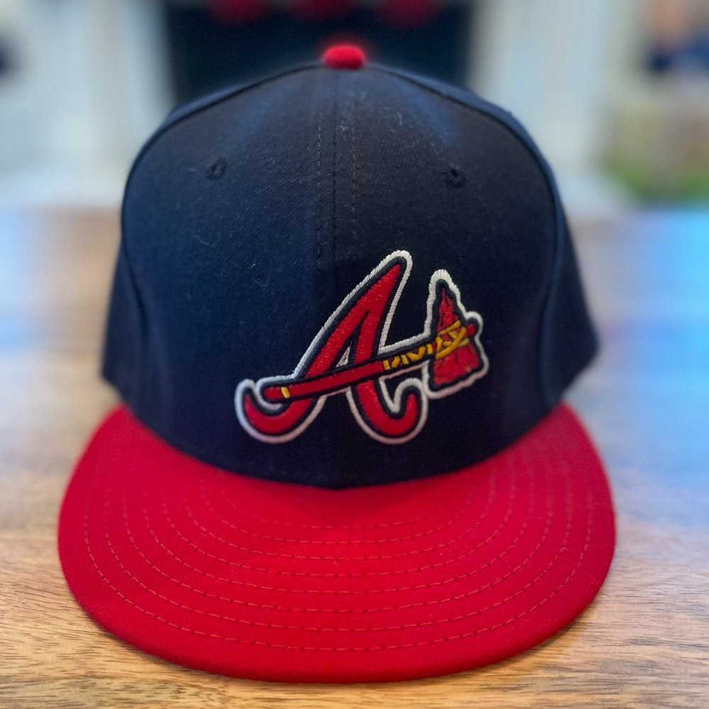 Atlanta Braves New Era 59Fifty Fitted Hat, Like New, Size 7 3/8